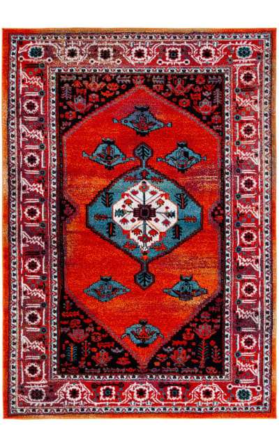 Safavieh Vintage Hamadan Vth262Q Red - Blue Area Rug