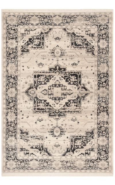 Vintage Persian Vtp447Z Ivory - Charcoal Area Rug