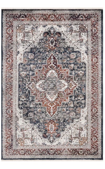 Vintage Persian VTP611N Navy - Red Area Rug