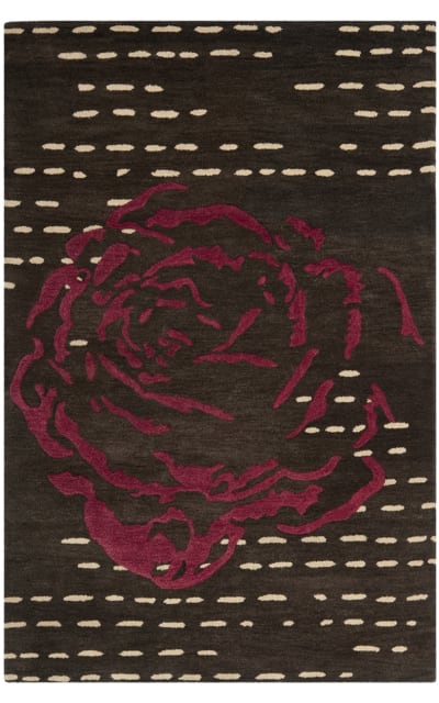 Wyndham Wyd618A Charcoal - Red Area Rug