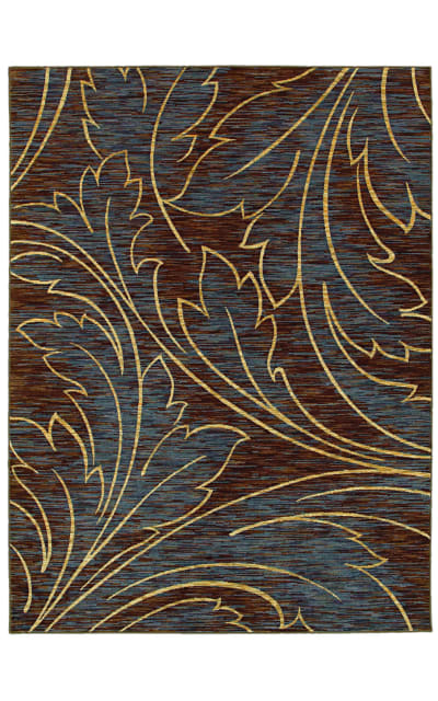 Shaw Mirabella Acanthus Brown 26700 Area Rug Last Chance