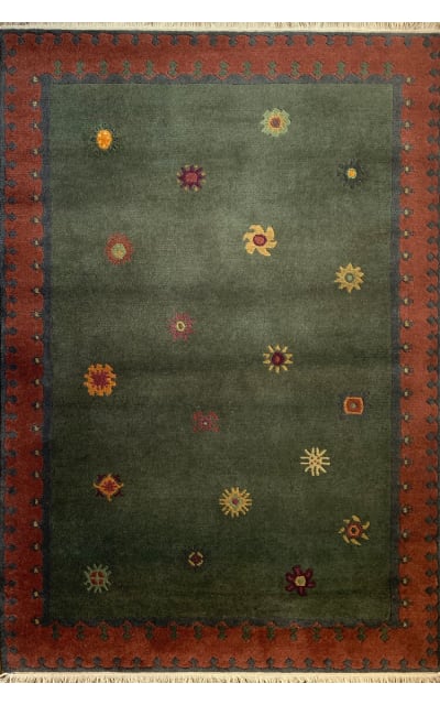 60 Knot Premium Tibetan Sol Moss Area Rug