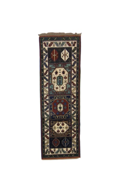 Tufenkian Panel Runner Green/Blue Area Rug