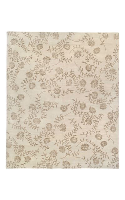 Tufenkian Chrysanthemum Platinum Area Rug