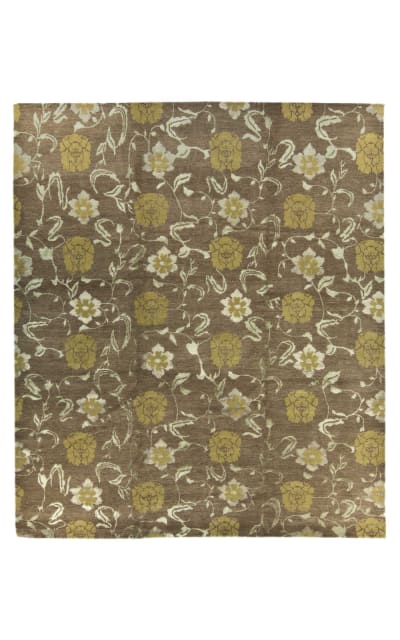 Tufenkian Kuna Flower Brown/Gold Area Rug
