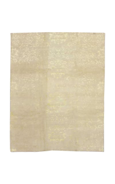 Tufenkian White Kamal Natural/Lime Area Rug