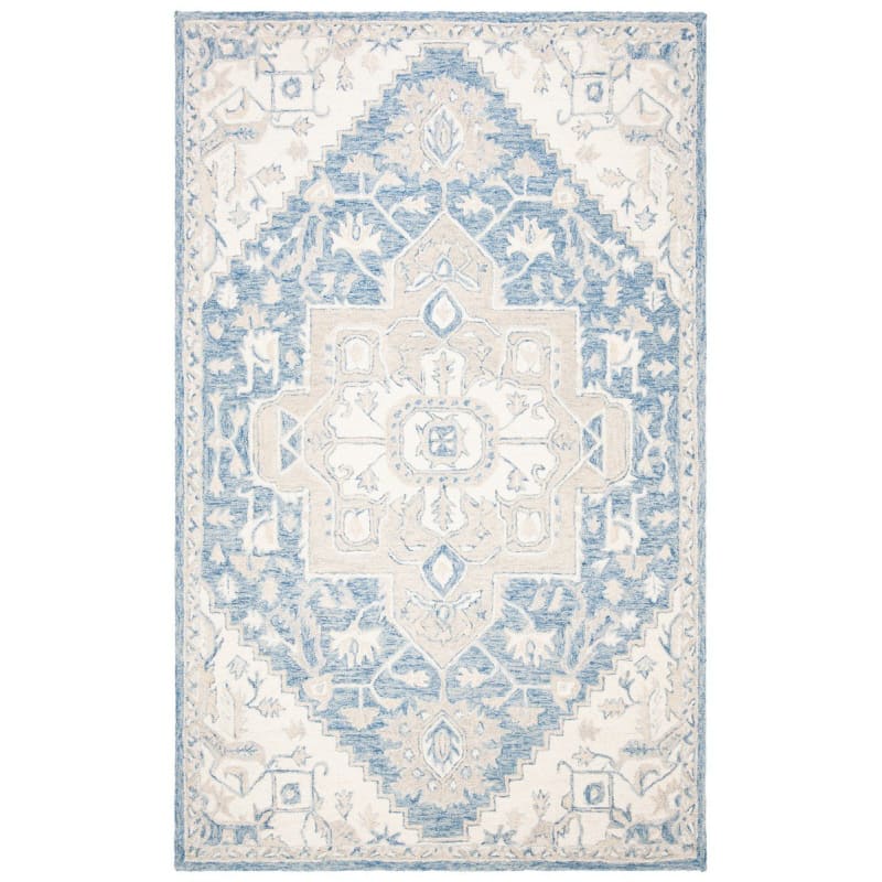 Lauren Ralph Lauren Percy Lrl6652M Blue - Ivory | Rug Studio