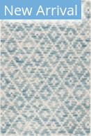 Dash and Albert Melange Diamond Washable Blue Area Rug