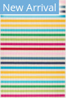 Dash and Albert Rainbow Stripe Washable Multi Area Rug