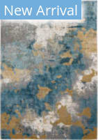 Karastan Tryst Nuvole Grey Blue Area Rug