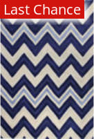 Rugstudio Sample Sale 127942R Ivory - Navy Area Rug