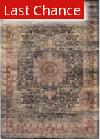 Rugstudio Sample Sale 173528R Black - Red - Oatmeal Area Rug