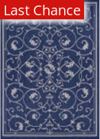 Rugstudio Sample Sale 179841 Ivory - Indigo Area Rug