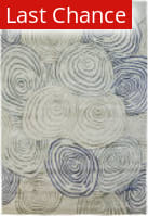 Rugstudio Sample Sale 168090 Ivory - Blue Area Rug