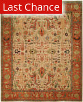 Rugstudio Sample Sale 125971R Ivory - Rust Area Rug