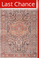 Rugstudio Sample Sale 217674R Orange - Dark Gray Area Rug