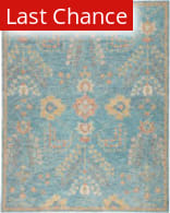 Rugstudio Sample Sale 216939R Teal - Orange Area Rug