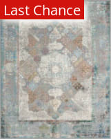 Rugstudio Sample Sale 252070R Pearl Grey-Azure Area Rug