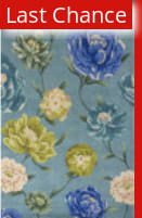 Rugstudio Sample Sale 110682R Blue Floral Oasis Area Rug