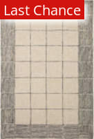 Rugstudio Sample Sale 255946R Cream - Black Area Rug