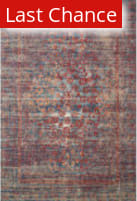 Rugstudio Sample Sale 193496 Red - Navy Area Rug