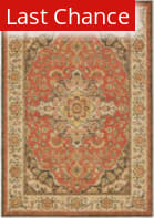 Rugstudio Sample Sale 195396R Orange - Ivory Area Rug