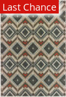 Rugstudio Sample Sale 195353 Grey - Orange Area Rug