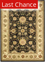 Rugstudio Sample Sale 50045R Black - Creme Area Rug