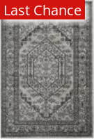 Rugstudio Sample Sale 94034R Silver - Black Area Rug