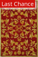 Rugstudio Sample Sale 46252R Burgundy / Sage Area Rug