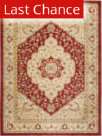 Rugstudio Sample Sale 80349 Red / Creme Area Rug