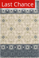 Rugstudio Sample Sale 126653 Ivory - Blue Area Rug