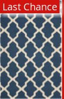 Rugstudio Sample Sale 80387R Navy Blue / Ivory Area Rug