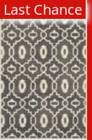 Rugstudio Sample Sale 107928R Dark Grey / Ivory Area Rug