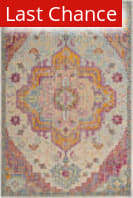 Rugstudio Sample Sale 181960R Light Blue - Fuchsia Area Rug