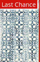 Rugstudio Sample Sale 155185R Ivory - Navy Area Rug