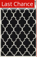 Rugstudio Sample Sale 100544R Black / Ivory Area Rug