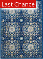 Rugstudio Sample Sale 155273R Navy - Ivory Area Rug