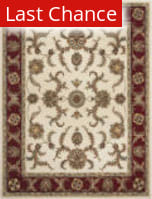 Rugstudio Sample Sale 80583 Ivory / Red Area Rug