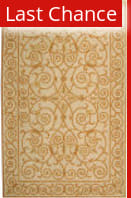 Rugstudio Sample Sale 49888R Ivory / Gold Area Rug