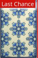 Rugstudio Sample Sale 46422R Ivory / Blue Area Rug