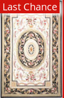 Rugstudio Sample Sale 46469 Ivory - Black Area Rug