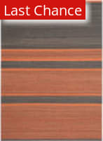 Rugstudio Sample Sale 112064 Dark Grey / Orange Area Rug