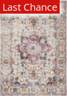 Rugstudio Sample Sale 195885 Fuchsia - Ivory Area Rug