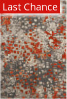 Rugstudio Sample Sale 166405R Grey - Orange Area Rug