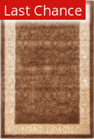 Rugstudio Sample Sale 61151R Chocolate / Light Gold Area Rug