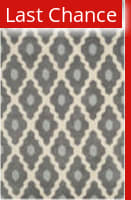 Rugstudio Sample Sale 107939R Dark Grey / Ivory Area Rug