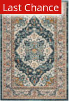 Rugstudio Sample Sale 239806 Ivory / Blue Area Rug