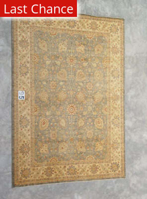 Safavieh Hand-Knotted Peshawar Vegetable Dye Ivory/ Gold Wool Rug - 8' x 10