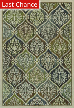 Safavieh NPT438C-6R Newport Hand Hooked Round Rug- Olive - Light